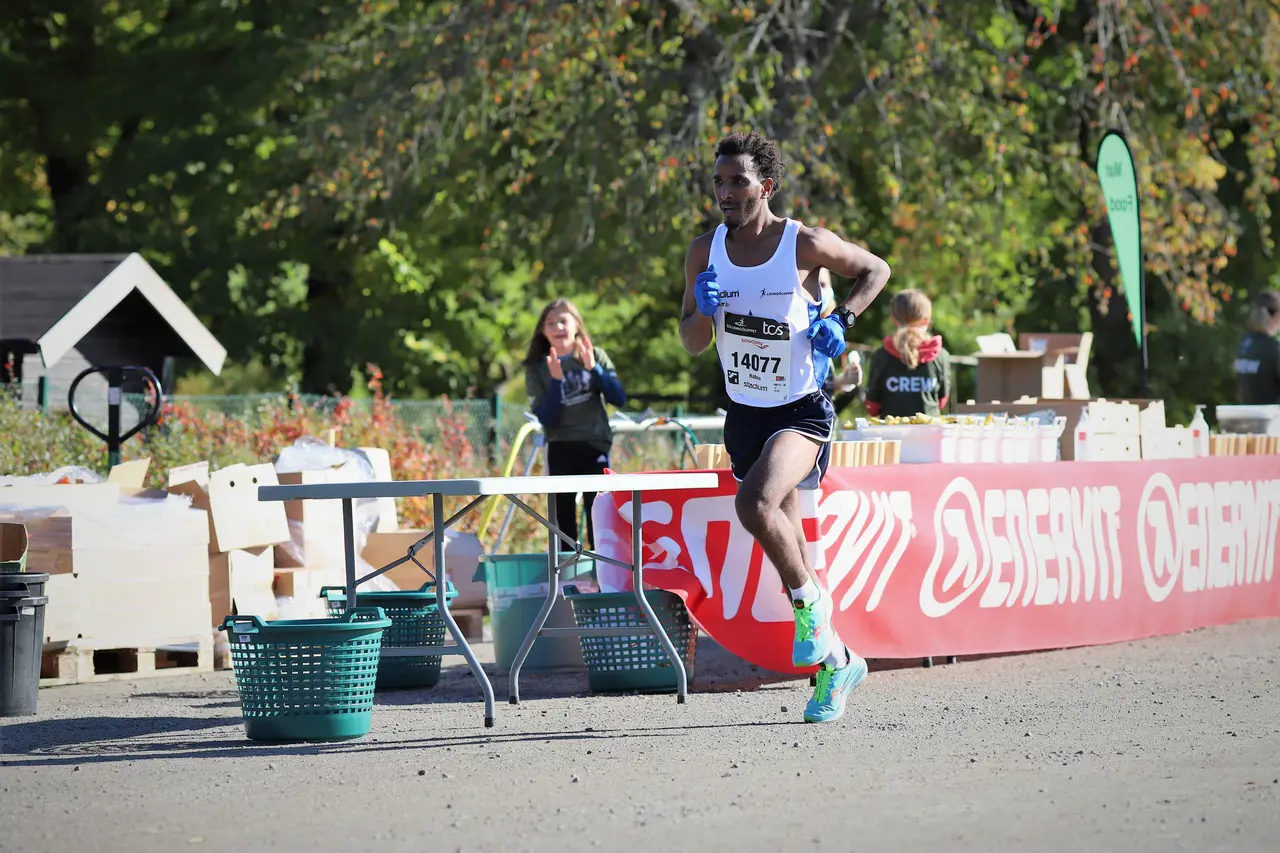 Haben Kidane var sexa i TCS Lidingöloppets 15 km. Foto: Christer Klinth