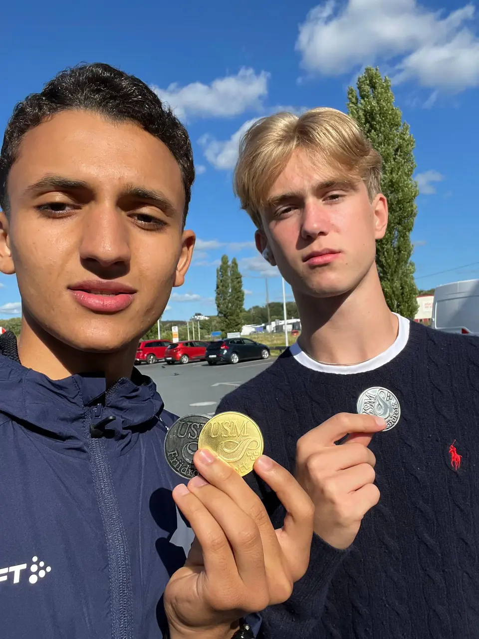 Guld och silver till Jonas Atlassi och silver till Milton Cooper. Foto: Atlassi