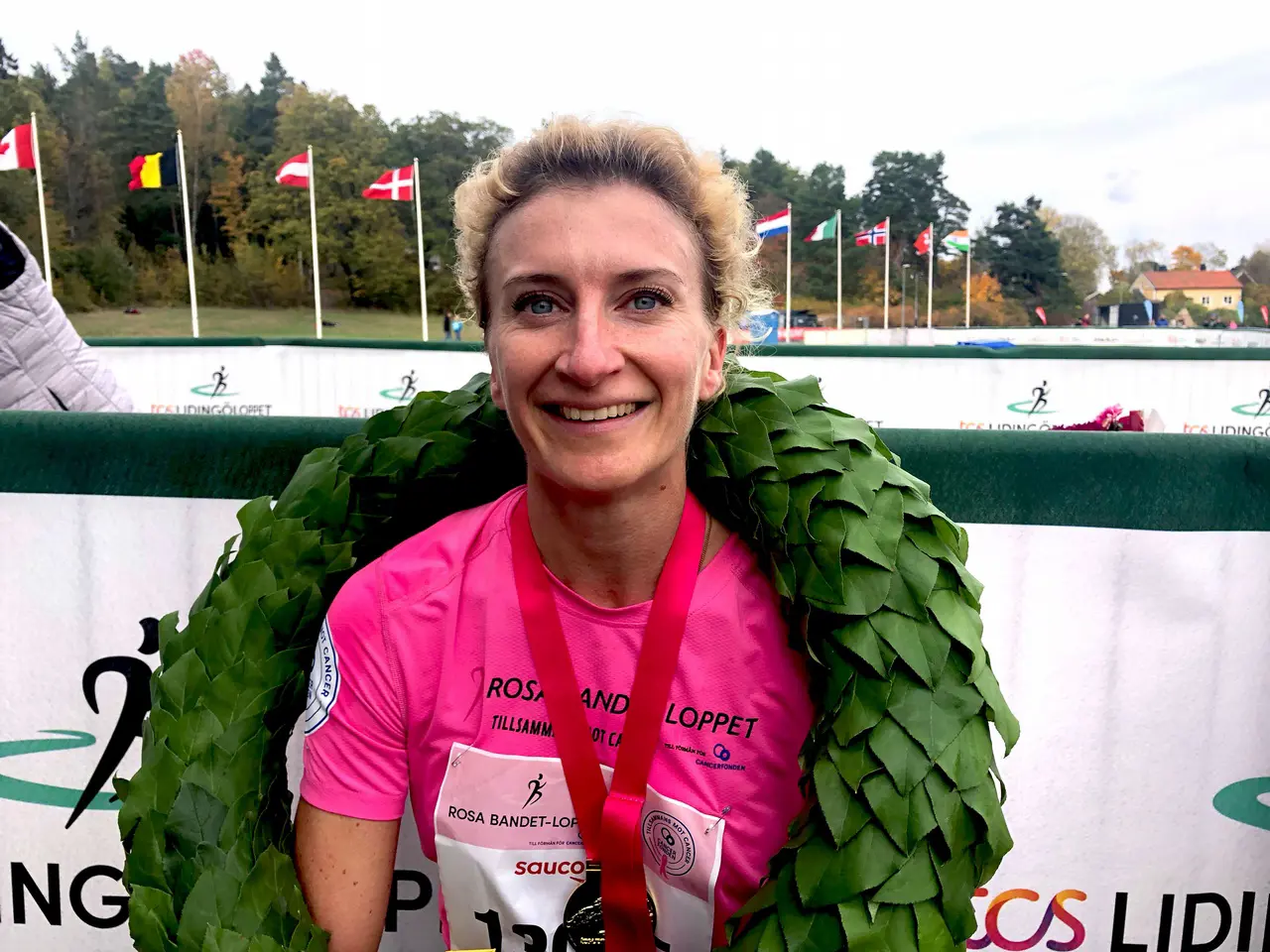 Sofia Öberg har en fin vana. För efter segern i Lidingöloppet (bilden är därifrån) följde hon upp med seger i Söder Runt. Foto: Janne Åkerblom