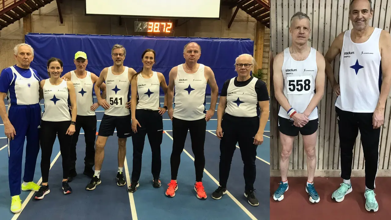 Ingvar, Martina, Kennet, Jens, Susanne, Jan, Bengt, Roland och Peder var några av IFKs veteraner under IVDM