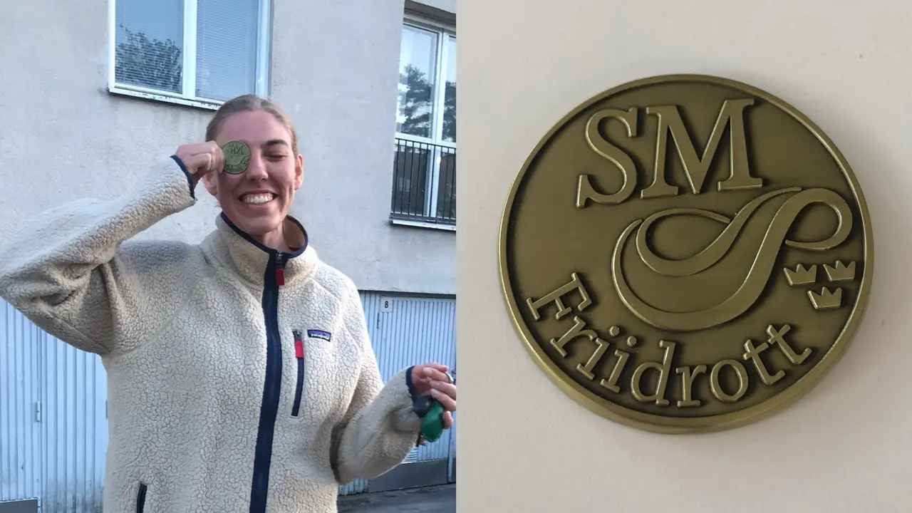 SM-brons i stavhopp till Johanna Hellman. Foto Annika Hellman