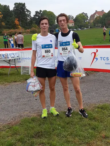 Erik Lagerlöf och Jacob Klinth och Julius Mördrup (den senare bilden foto Curt Högberg).