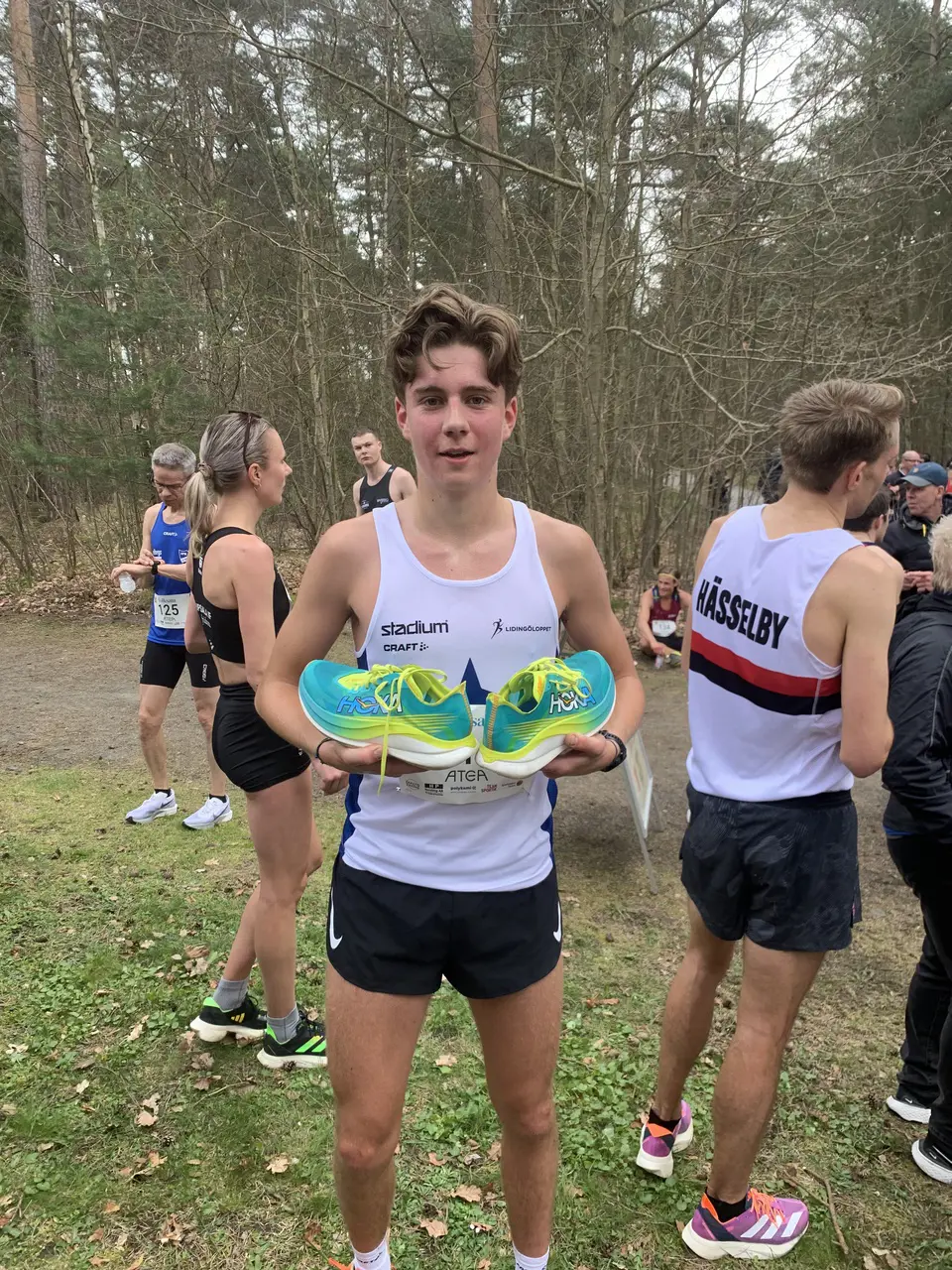 Tia i Sverige. Kalle Ottfalk gjorde ett lopp som precis tangerade 3:00 per km i tio km! Foto: Göran Gylfe