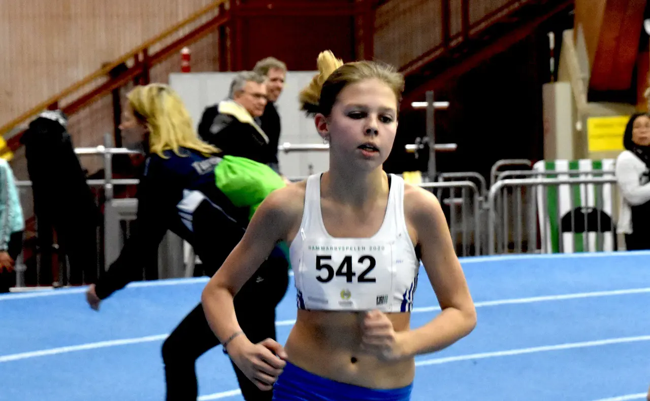 Fredrika Rosén, här på Hammarbyspelen förra året, har gjort tävlingsdebut i USA. Foto Janne Åkerblom