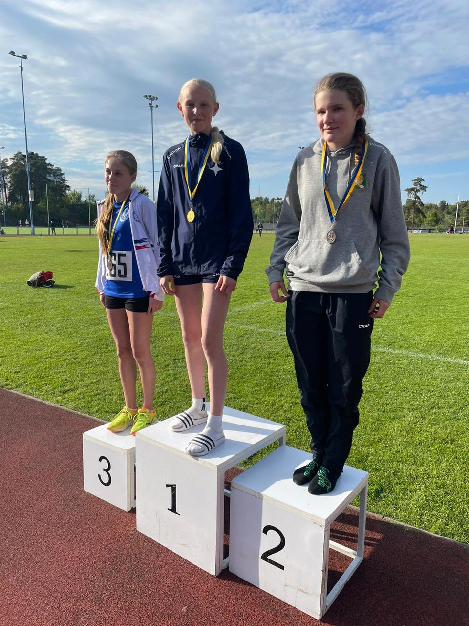 Seger på 600m för Alice Lindskog. Foto: Marie Lindskog