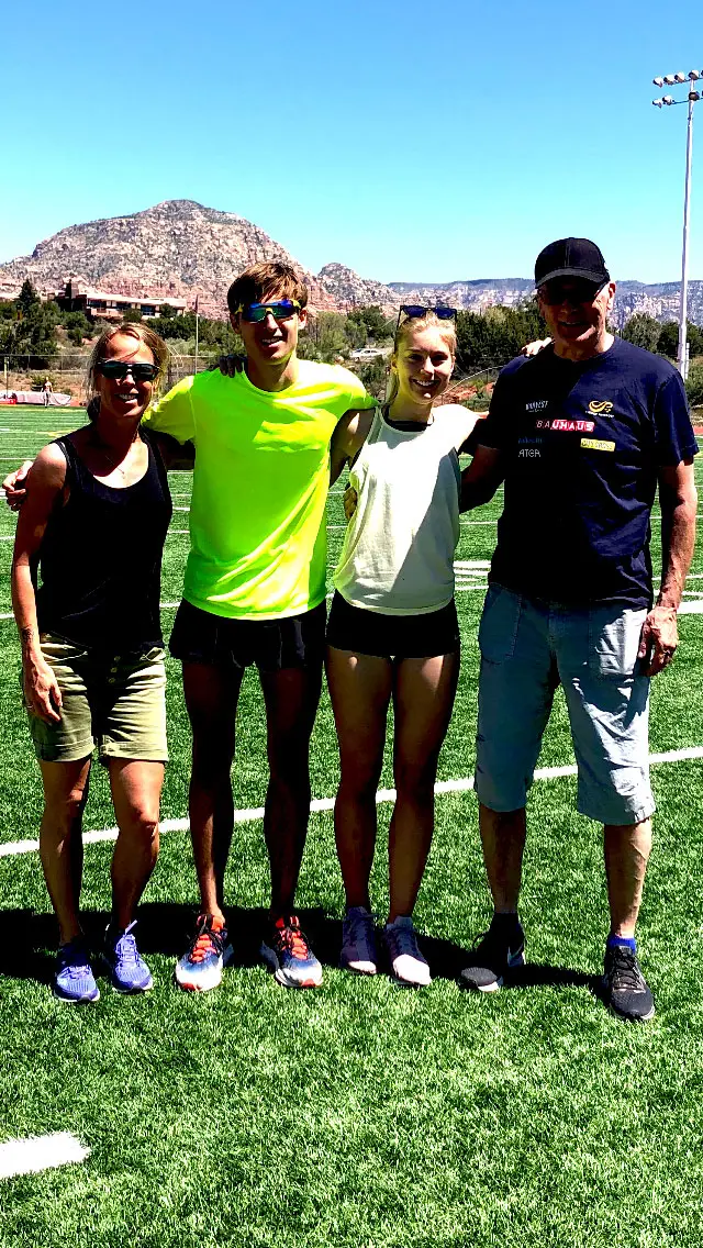 Malin Sundström, Simon Sundström. Vilma Jonsson och Janne Bengtsson i Sedona.