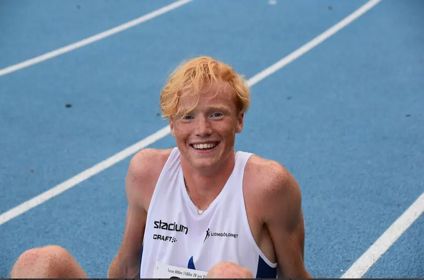 Olof Silvander springer 1500m i Friidrotts-SM. Försöken går i morgon fredag klockan 13.40