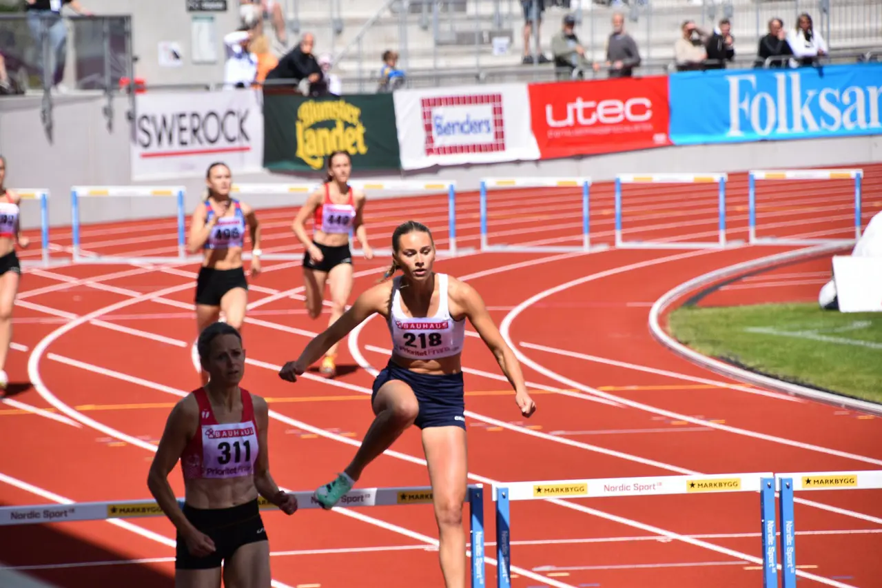 Fel ben x 8 och då räckte inte Alice tid till en av de åtta finalplatserna. Foto: Janne Åkerblom