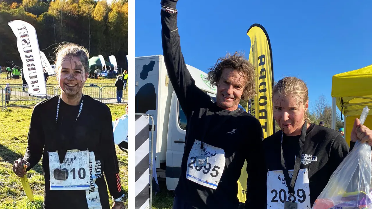 Tyra Hedin, Rutger och Julia Arnhult var alla bland de tre främsta i Tjurruset