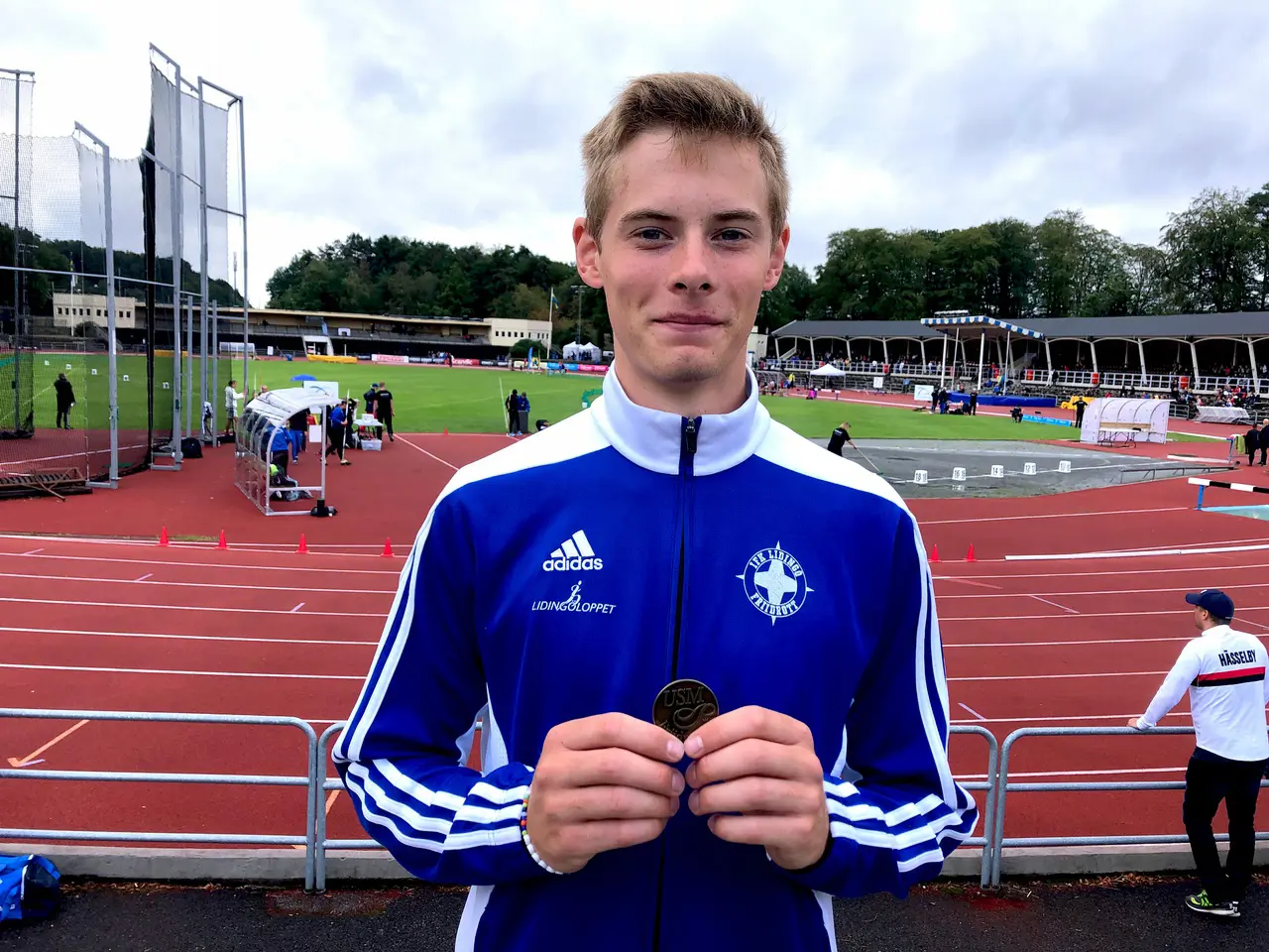 Brons till Robin Isaksson i spjut.