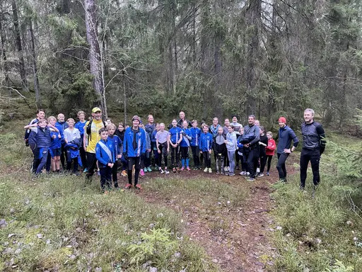 Först föreläsning och sedan spring i skogen Foto: Daniel Nilsson