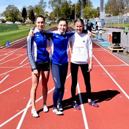 Sju IFKare gjorde utomhusårsdebut på 800m när Hässelby SK anordnade ett inbjudningslopp. Bilder: Micke Johansson, Staffan Östlund, Janne Åkerblom