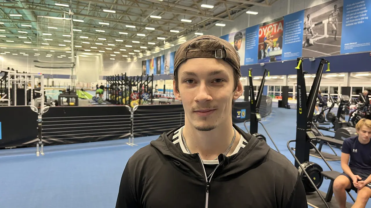 Victor Brolin på Bosön efter torsdagens träningspass. Foto: Janne Åkerblom