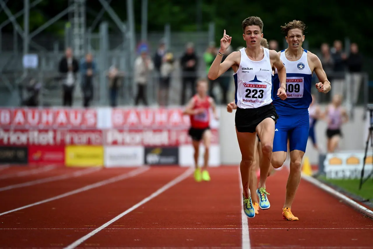 Kalle vann SM på 5000m. Det har ingen IFKare gjort tidigare. Foto: DECA