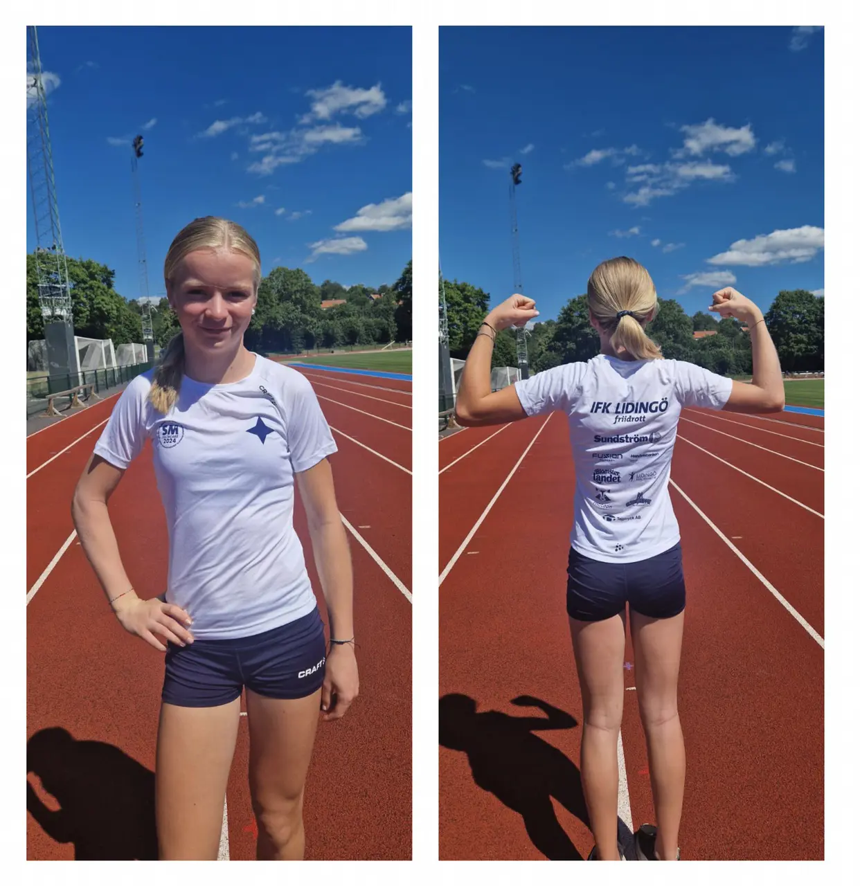 Sofia Fröberg med årets SM-tröja. Foto: Jessica Falkman