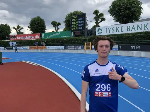 Tummen upp fö Julles form. Det blev pers, pers, tävlingsrekord och tävlingsrekord i Copenhagen Open. Foto: Mikkel Mördrup