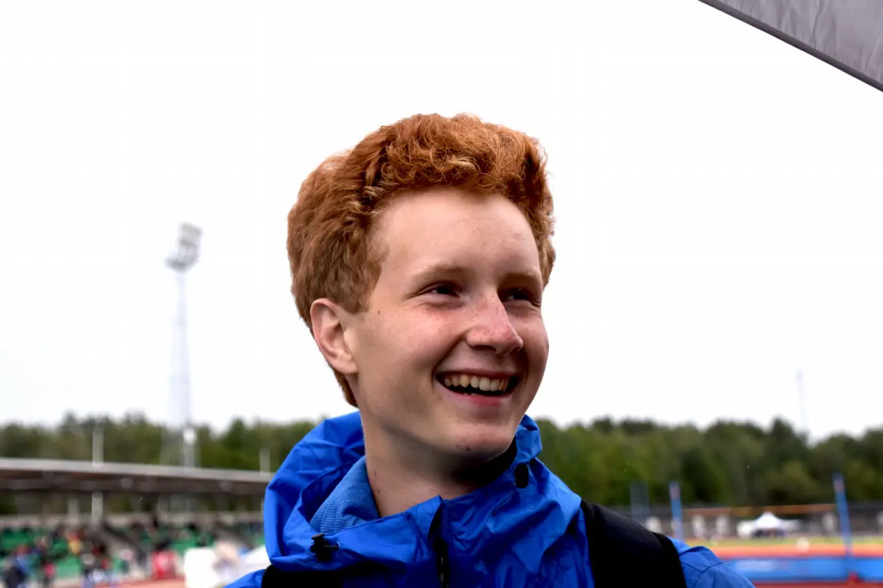 Glad silvermedaljör i höjd på USM. Anton Hellstrand Helleberg persade rätt dag! Foto: Janne Åkerblom