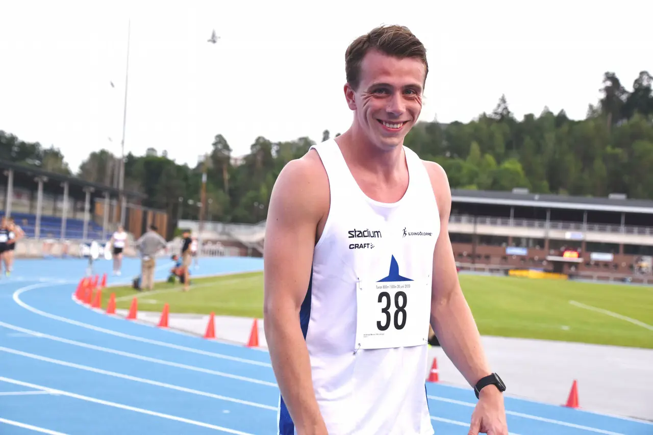 I år får vi inte se Andreas Movin springa 400m på Friidrotts-SM. Men som en av två SM-generaler har han en annan mycket viktigt uppgift. Foto: Mo Loukili