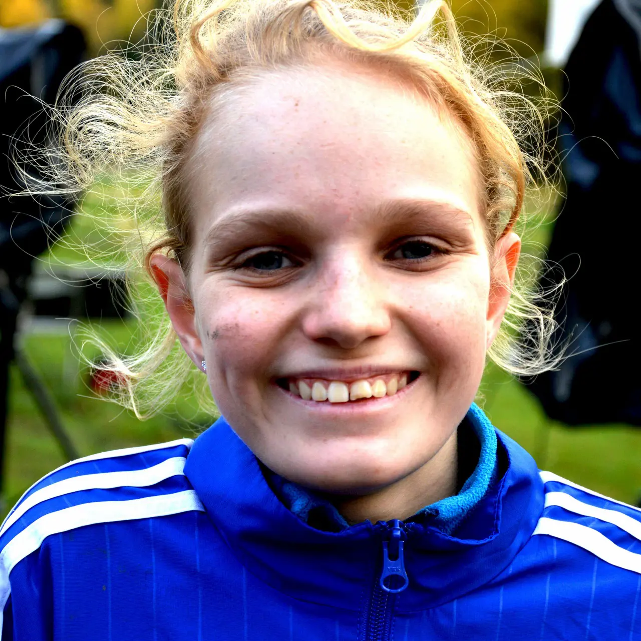 Melina Franzé, här på bild från förra årets terräng-DM, gjorde ett riktigt vasst lopp i Tjejmilen. Foto: Janne Åkerblom