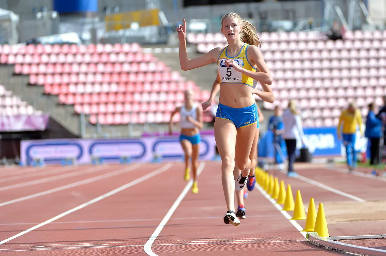 Mika Söderström vann år 2016 ungdomsfinnskampen på 1500m 4:35.43. Med ganska stor marginal. I cykel har det blivit ännu större. Foto: DECA