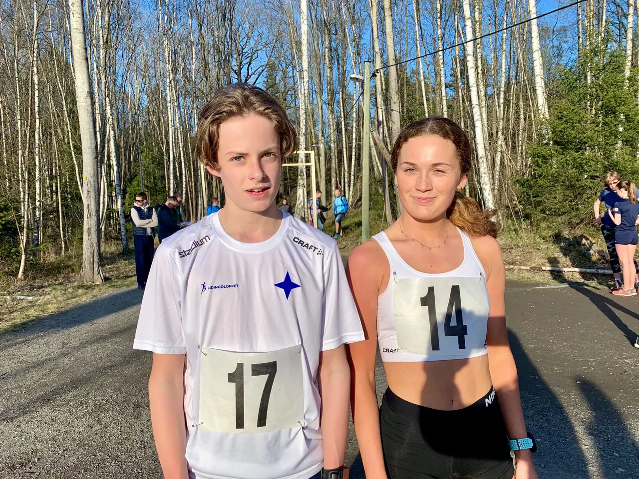 Nickas Östlund och Alina Vuokila. Foto Staffan Östlund.