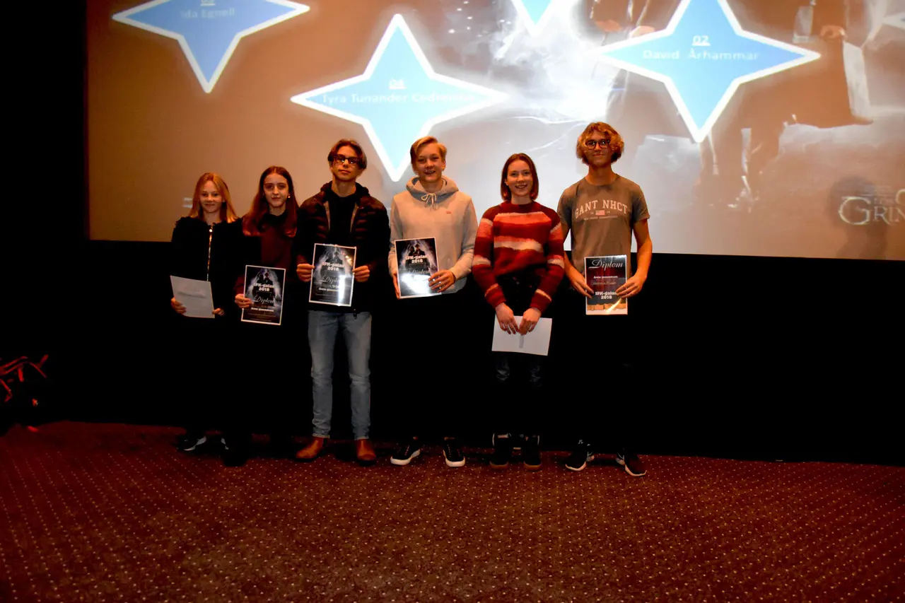 Ida, Tyra, Colin, David, Moa och Hampus