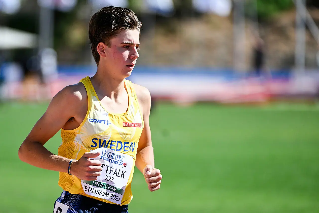 Kalle Ottfalk blir 2024 års mottagare av Edvin Wide-stipendiet. Foto från U20EM i Jerusalem: DECA Text & Bild