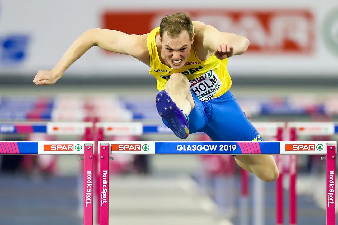 Fajtingfejs. Fredrick Ekholm var såååå nära att gå vidare till semifinal i inomhus-EM i Glasgow. Foto DECA Textt & Bild