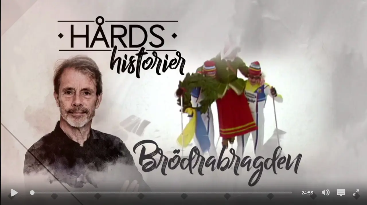 Kolla in Hårds historier på SVT Play och njut av bröderna Blomquist Vasaloppsseger 1988