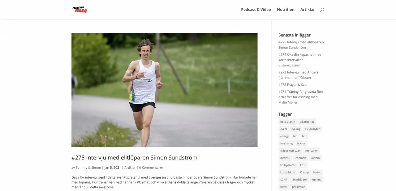 Simon Sundström är årets första gäst i podden Prestera Mera