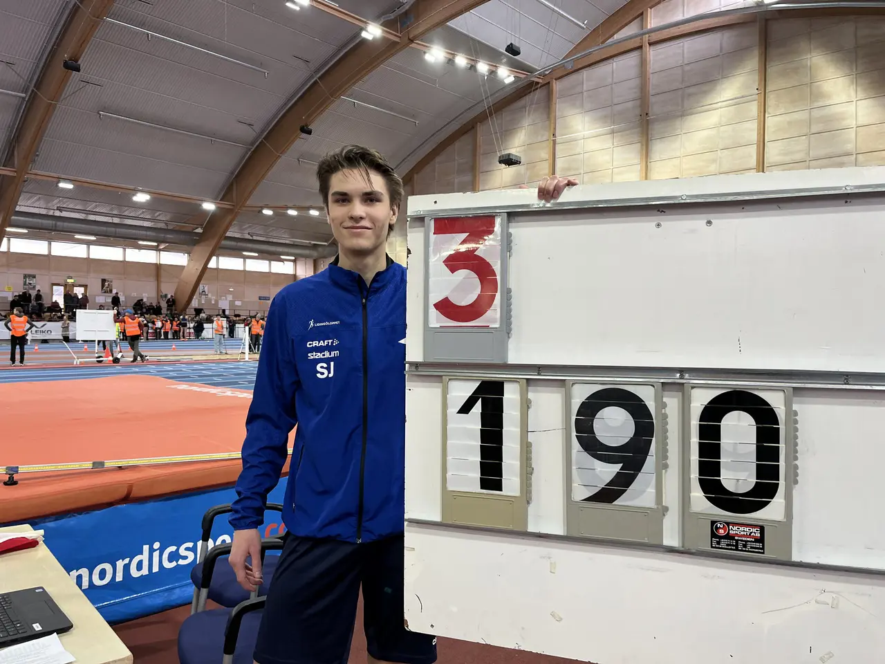 Simon Johannesson grejade nytt pers där det för första gången i livet blev en nia som andra siffra. Foot: Janne Åkerblom