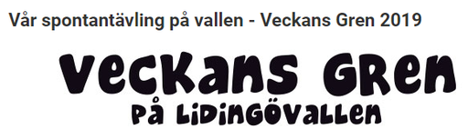 Onsdag 23 oktober är det årets sista veckans gren, Kula & Slägga!