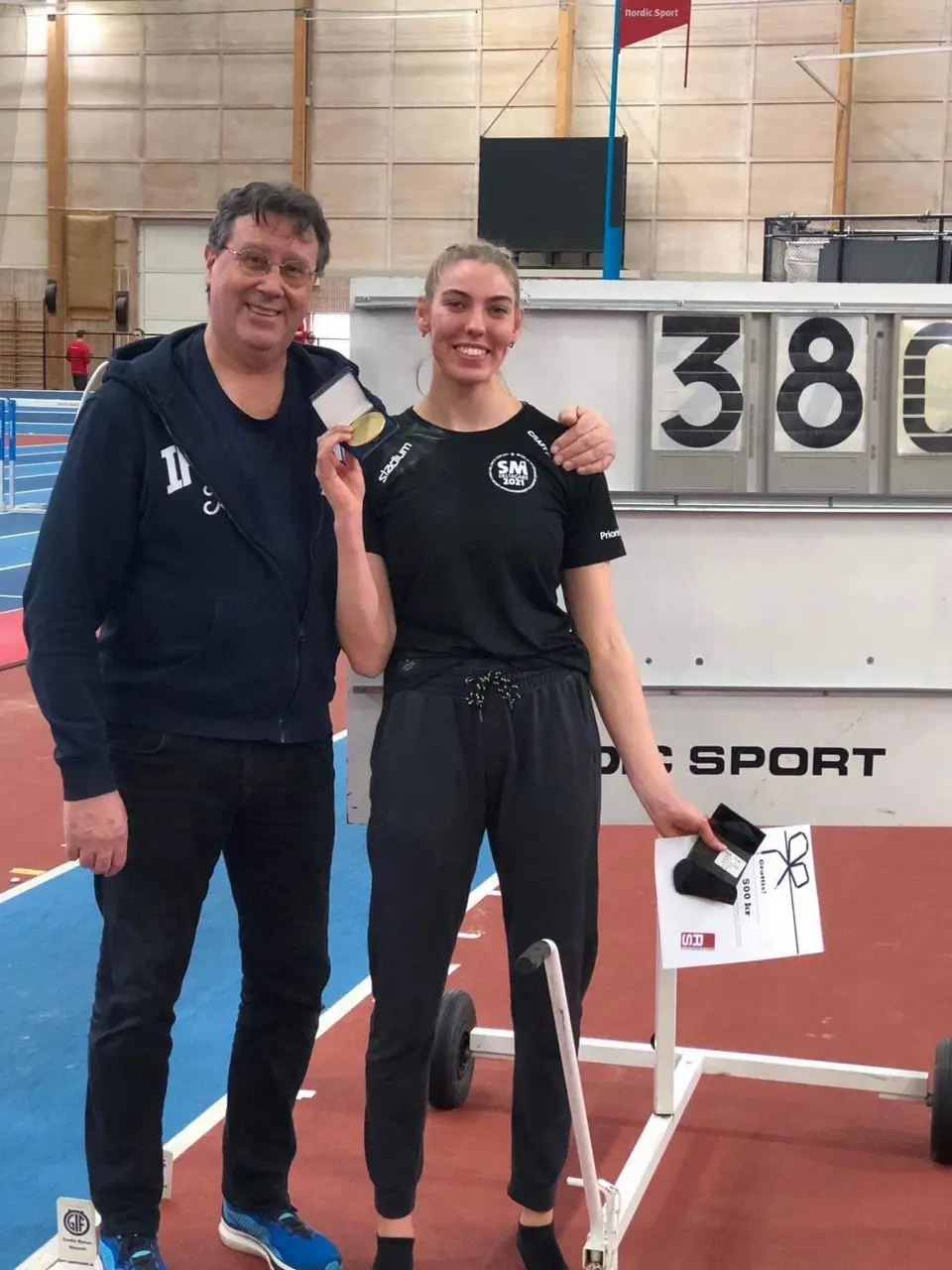 Johanna Hellman med coach Robert Eliasson