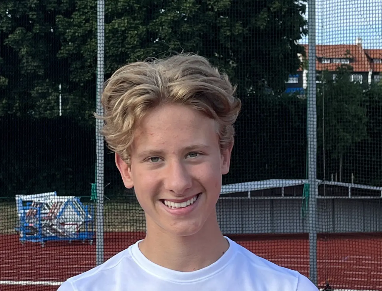 Love Willén Holgersson var sjua och näst bästa 09a i Världsungdomsspelen när han dessutom satte nytt klubbrekord i P14 diskus. Foto: Janne Åkerblom