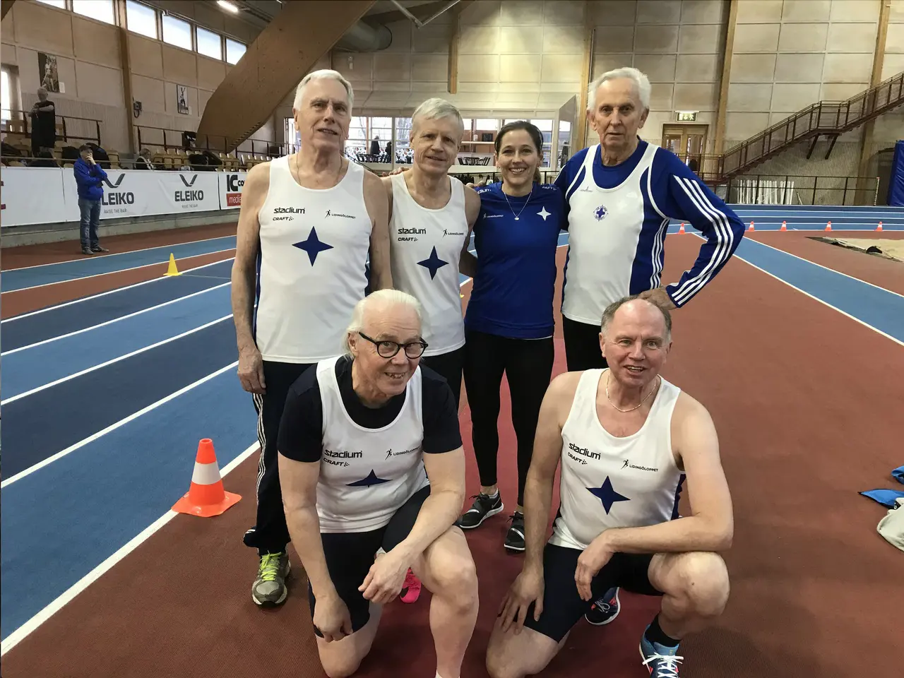 Stående; Anthony, Roland, Martina och Ingvar. Sittande: Bengt och Janne