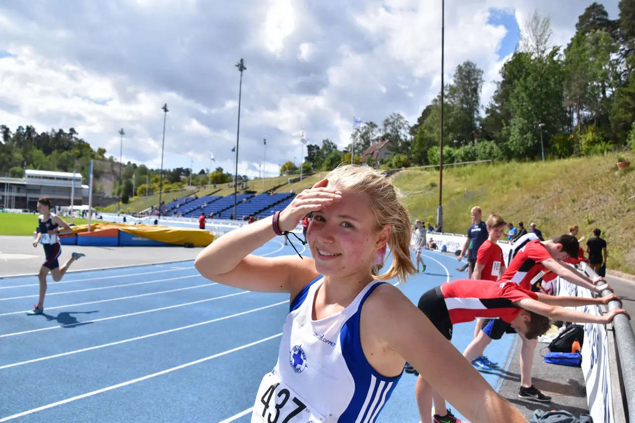 Julia Arnhult, 39a på Tjejmilen. Här efter 1500m i SAYO tidigare i år. Bild: Janne Åkerblom