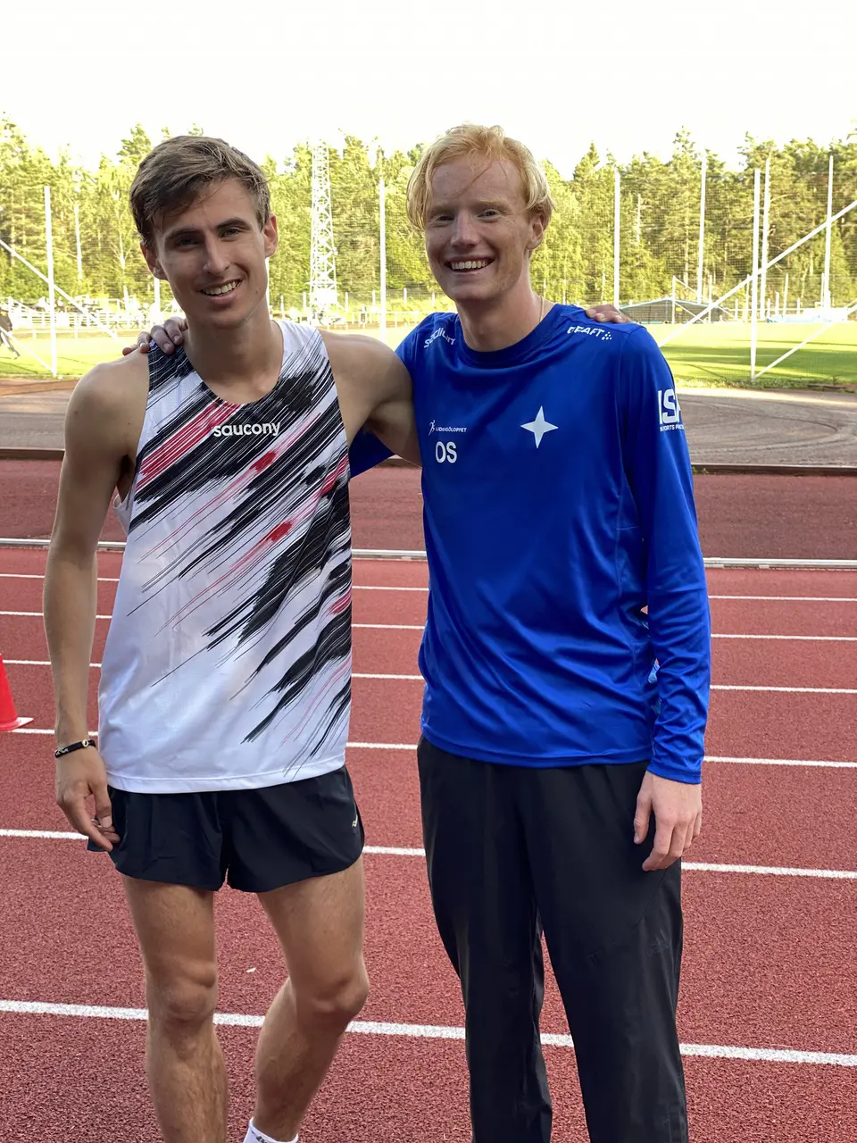 Simon Sundström och Olof Silvander persade båda under Juliettan i Huddinge. Foto. Malin Sundström