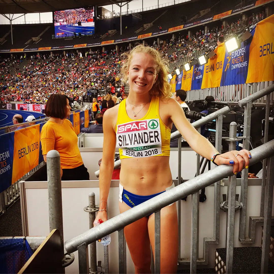 Anna Silvander i EM i Berlin. Foto: Staffan Movin