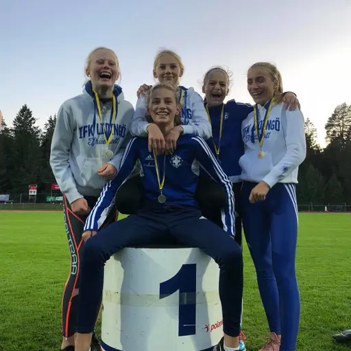 Överst: alla 05- och 06-tjejer samt de tre distriktsmästarlagen. Nederst: 03-/04-lagen samt ett gäng 05/06-killar