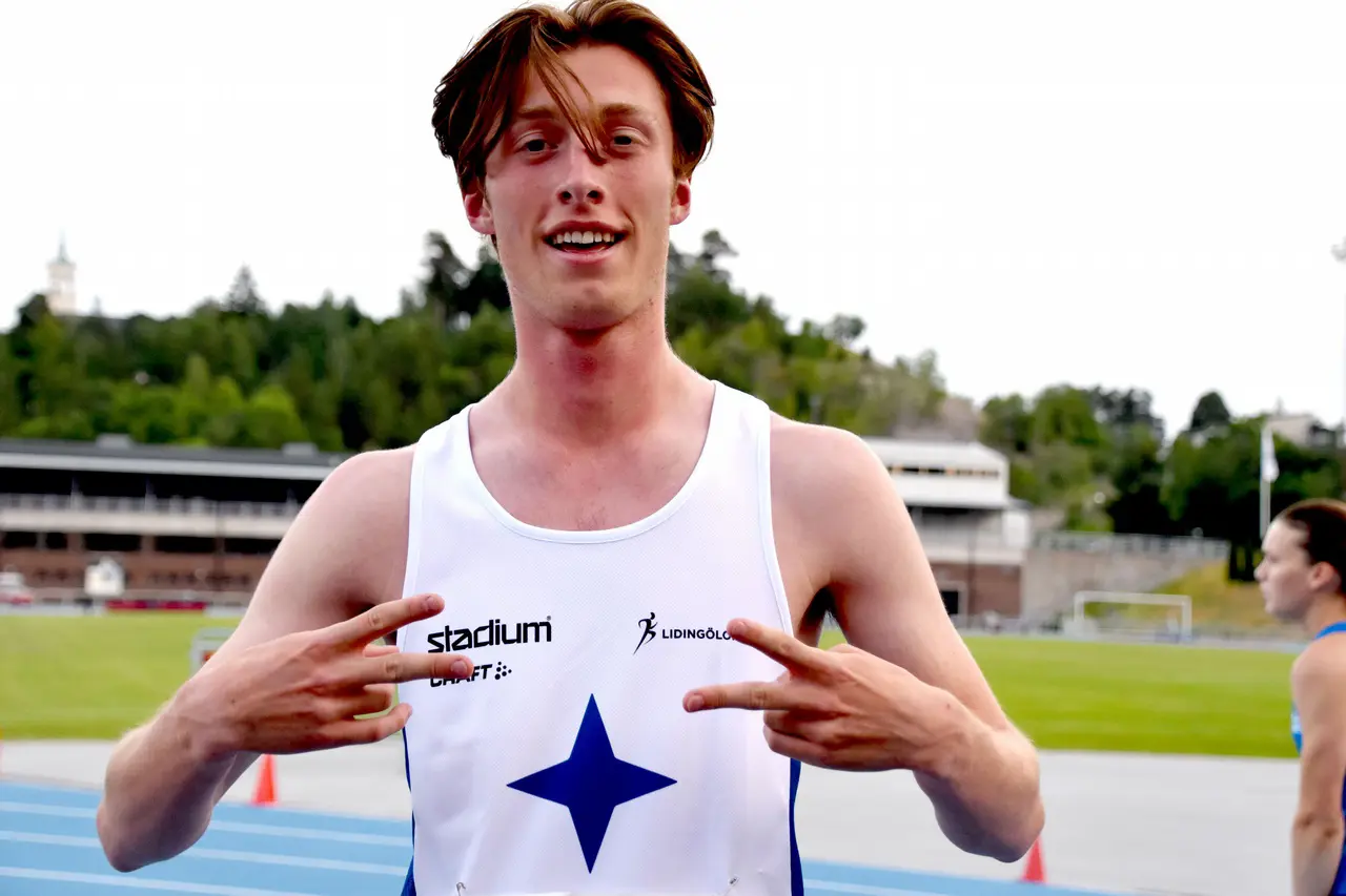 Ralf Blomgrens hederspris går i år till Julius Mördrup efter en säsong där han pulveriserade perset på 1500m med 13 sekunder. Foto: Mo Loukili