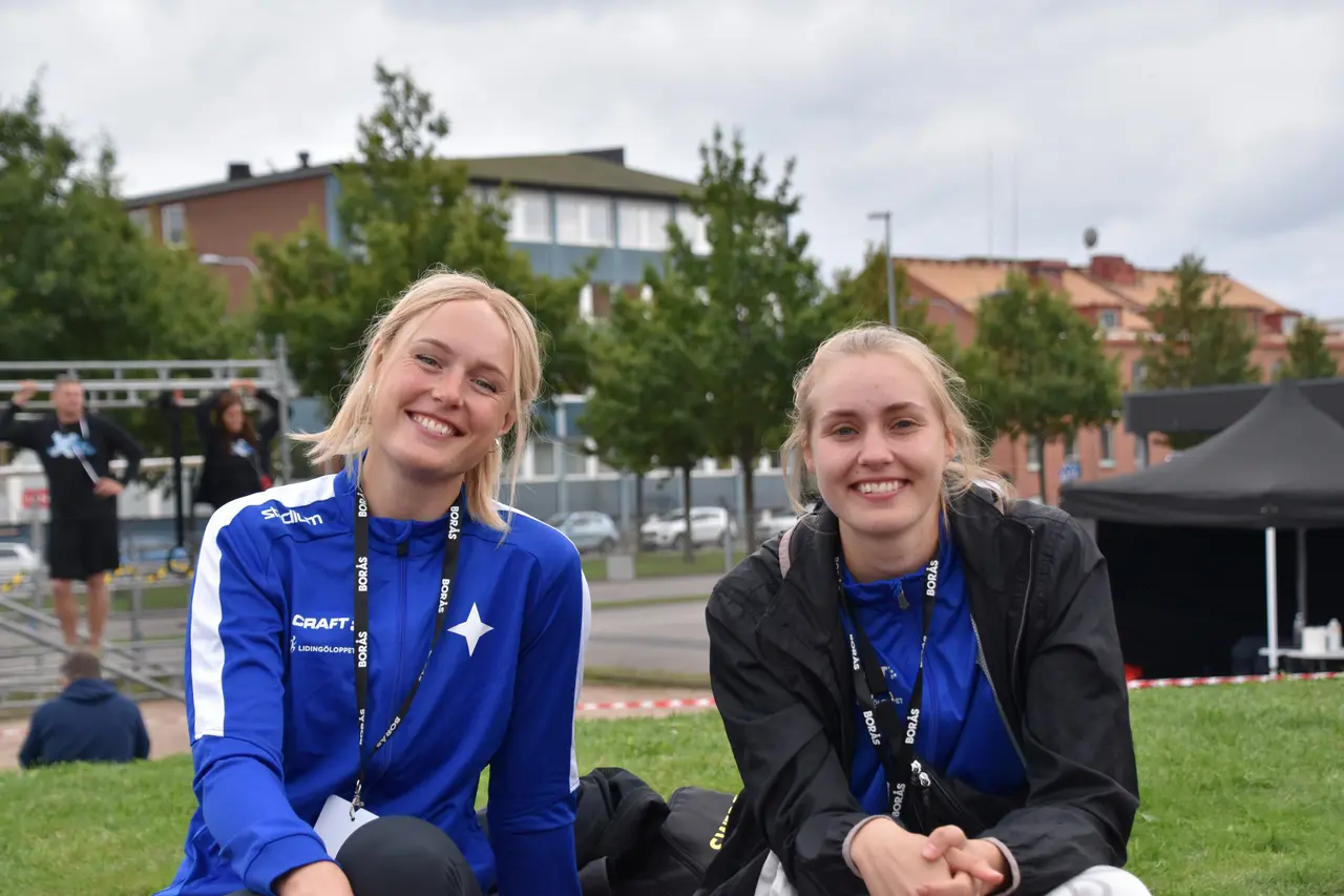 Höjdhopparduon Linda Skantze och Karin Boestad, här på bild från fjolårets SM i Borås. Foto Adam Lindhe