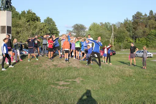 Anders Ejendal håller i löpträning för 08or & 09or inför Lilla Lidingöloppet den 30 september