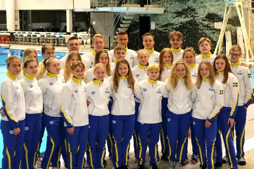 Team Sverige, tränarteamet och teamet från Poseidon
