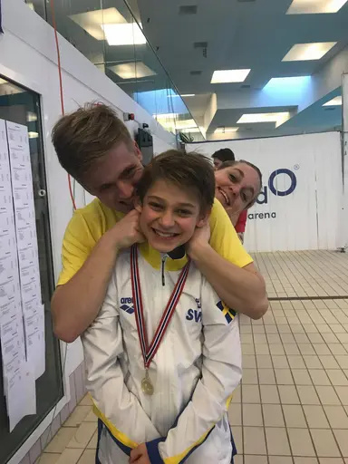 Axel, Elna, Erik, Arvid, Lina och Sanna var alla en del av det svenska landslaget