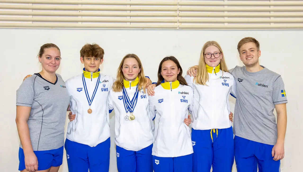 Lina Damgaard (domare), Axel Walther, Nina Janmyr, Maja Jackowicz-Korczynska, Hanna Andersson och Arvid Strömbeck (tränare)