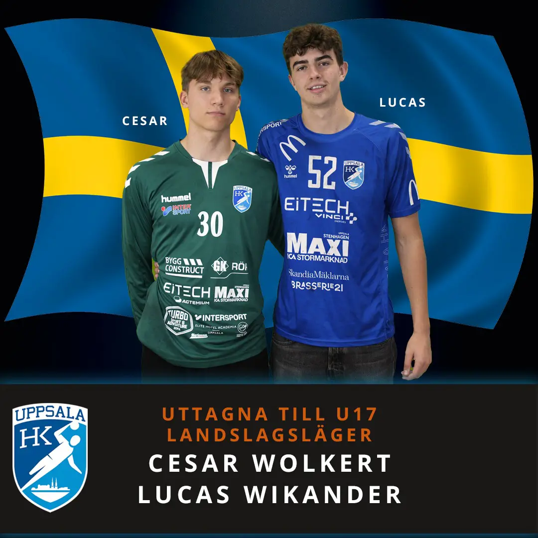 Cesar och Lucas till U17-landslagets regionala träningsdagar
