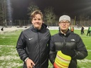 Våra huvudtränare Sonny Eklöf och Teo Lyberg.