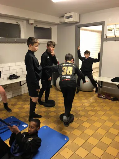 Professionell träning med FCBs 13-åringar