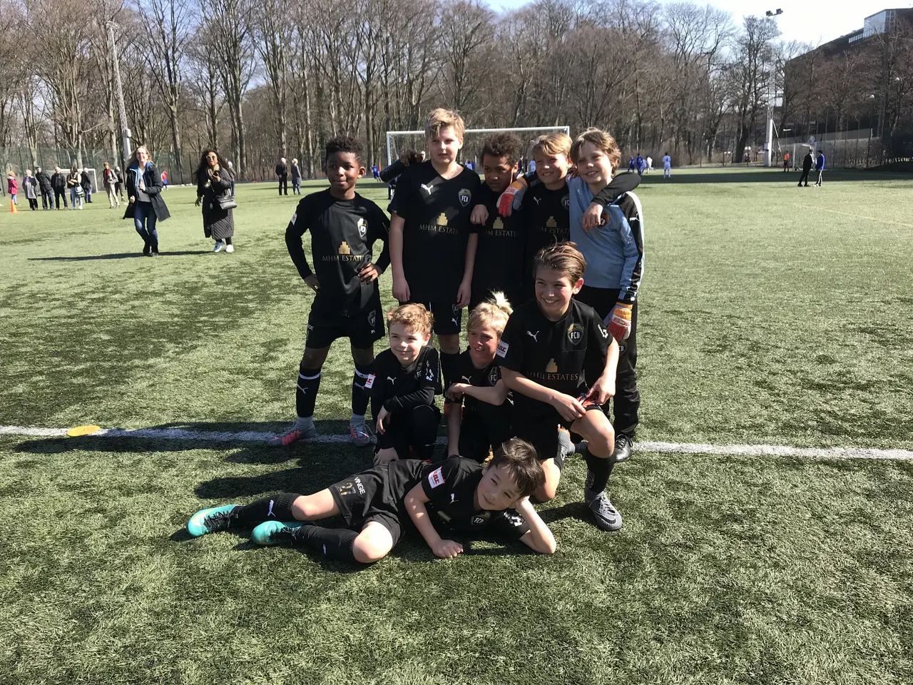 Team P07 på Mariedals IP: Kalel, Viggo, Theodor, Bruno, Ivar, Måns, Gustav, Calle, Theo