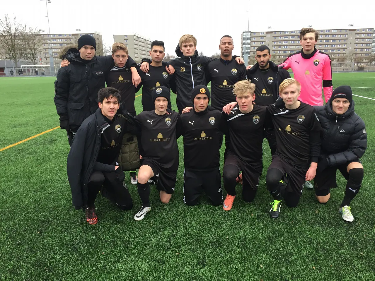 Team A-laget på Lindeborgs IP